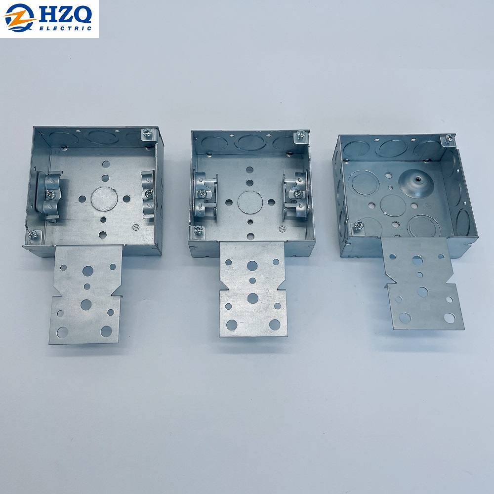 4 Inch Square Welded Boxes with Bracket-1-1/2 Inch Deep MKO with S ...