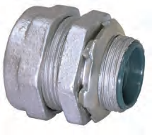 Compression Rigid Connectors for Threadless Rigid Conduit • IMC • Malleable Iron