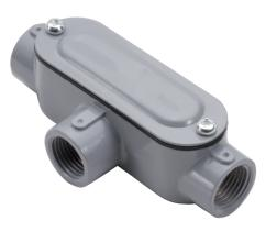 Threaded T Type Rigid Conduit Bodies with Cover and Gasket