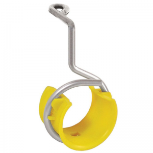 Screw-mount bridle ring with data cable saddle